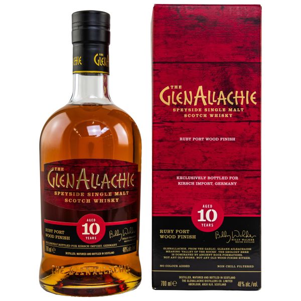 GlenAllachie 10 Jahre Ruby Port Wood Finish